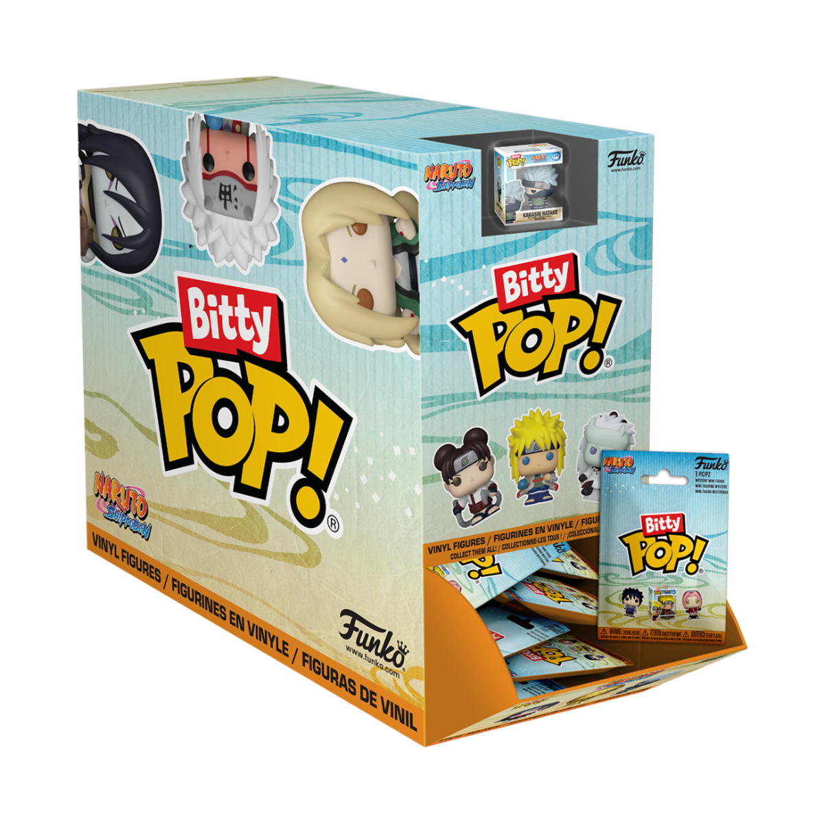 NARUTO - POP FUNKO BITTY VINYL FIGURE - 32PZ DISPLAY 2CM