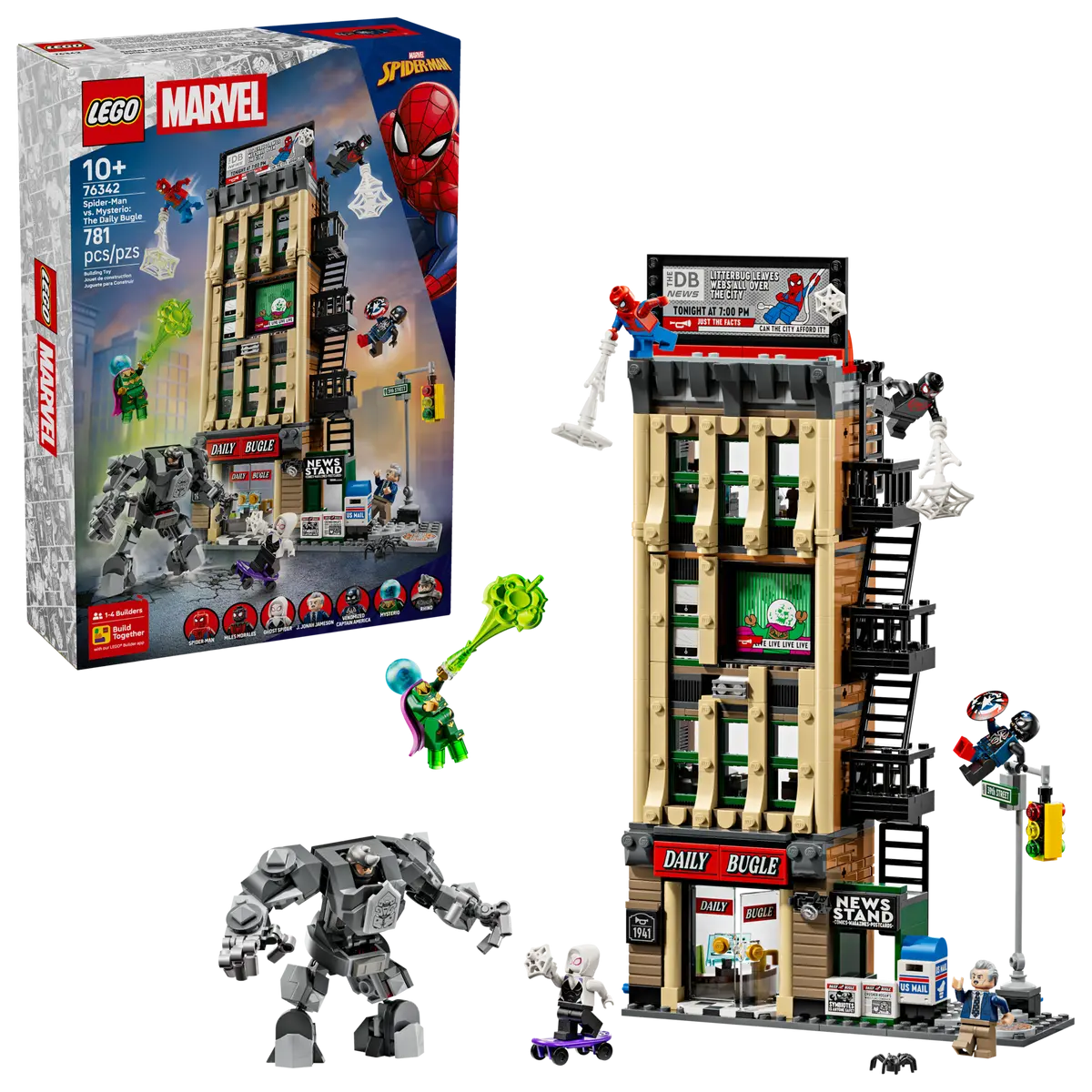 76342 - SUPER HEROES MARVEL - SPIDER-MAN VS. MYSTERIO: IL DAILY BUGLE