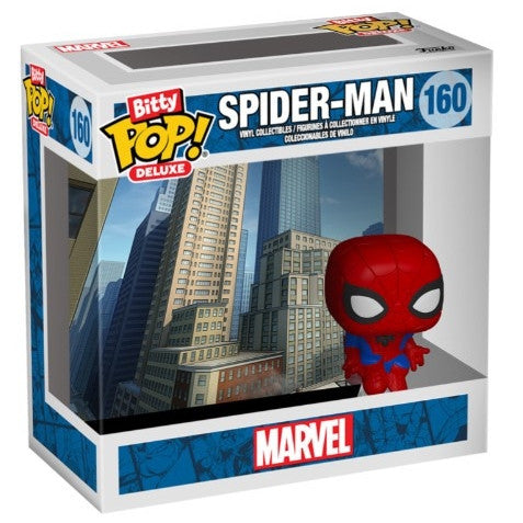 81302 - MARVEL: SPIDER-MAN - POP FUNKO BITTY DELUXE VINYL FIGURE - SPIDER-MAN (CITYSCAPE)