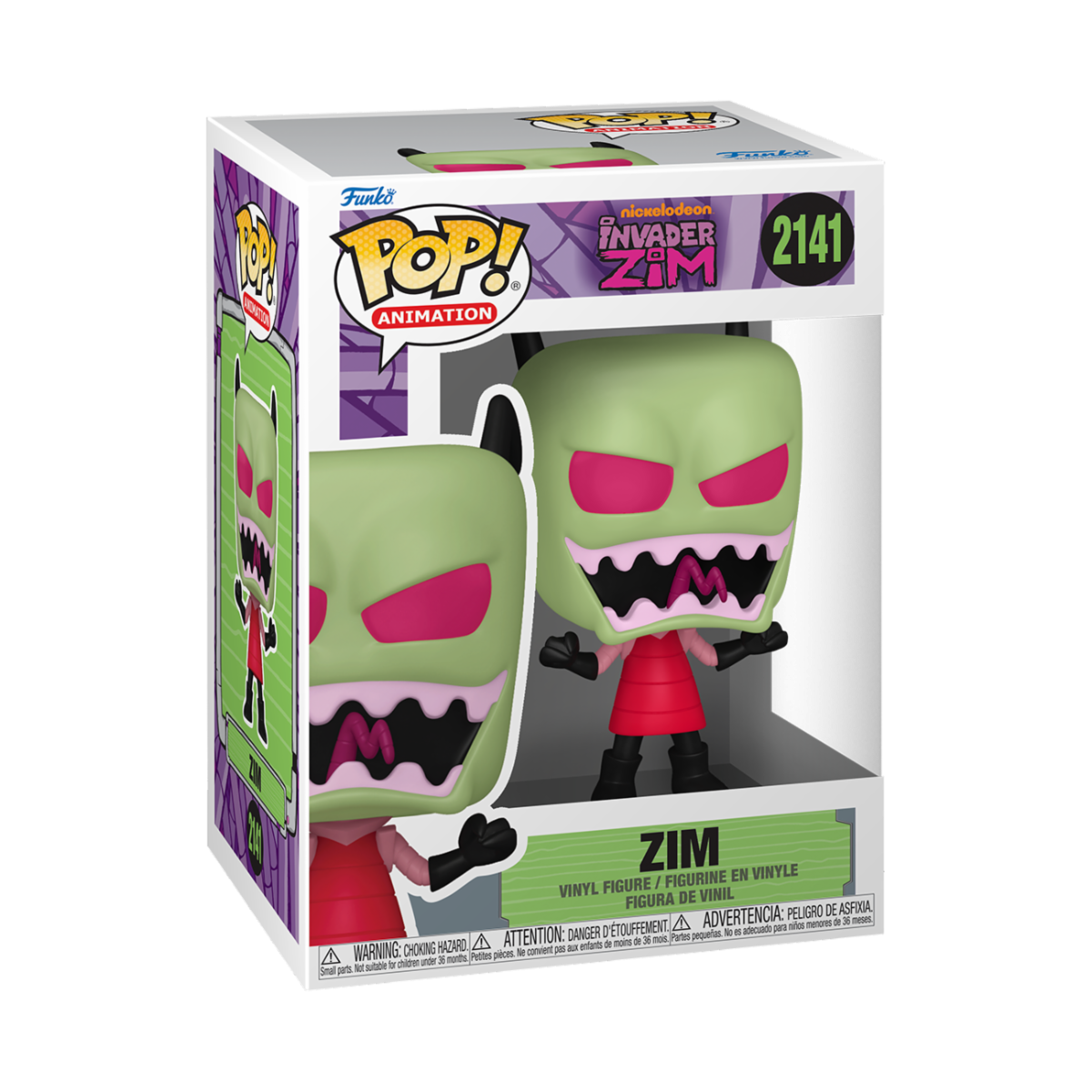 INVADER ZIM - POP FUNKO VINYL FIGURE 2141 ZIM 9CM