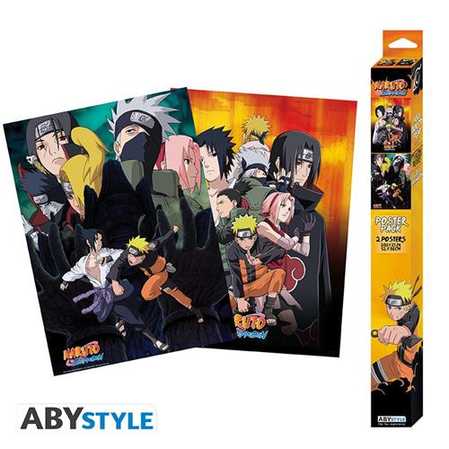 ABYDCO726 - NARUTO SHIPPUDEN - NINJAS - SET 2 CHIBI POSTER (52X38)