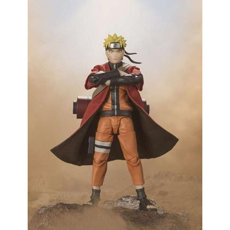 98707 - NARUTO SHIPPUDEN - SH FIGUARTS - NARUTO UZUMAKI SAGE MODE SAVIOR OF KONOHA - STATUA 14CM