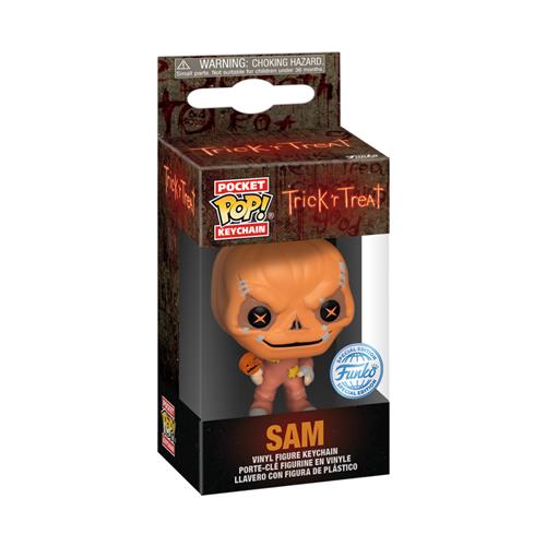 TRICK 'R TREAT - KEYCHAIN - SAM UNMASKED 4CM