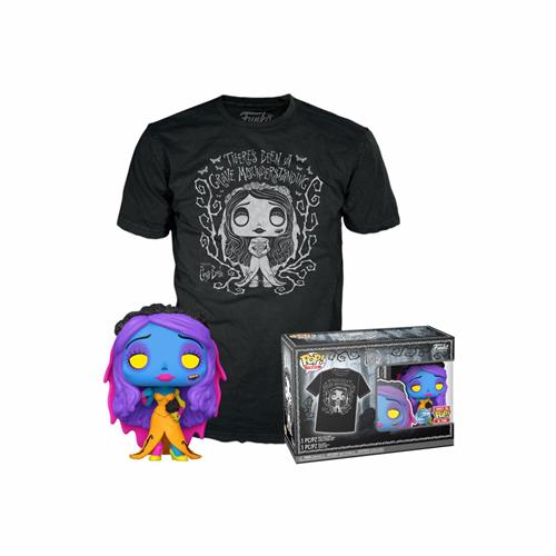 CORPSE BRIDE: BLACK LIGHT - POP FUNKO & TEE BOX - EMILY (T-SHIRT L)