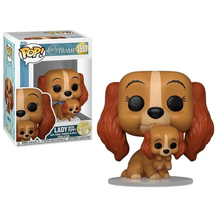 DISNEY: THE LADY AND THE TRAMP 70TH ANNIVERSARY - POP FUNKO VINYL FIGURE 1553 LADY W/PUPPY 9CM