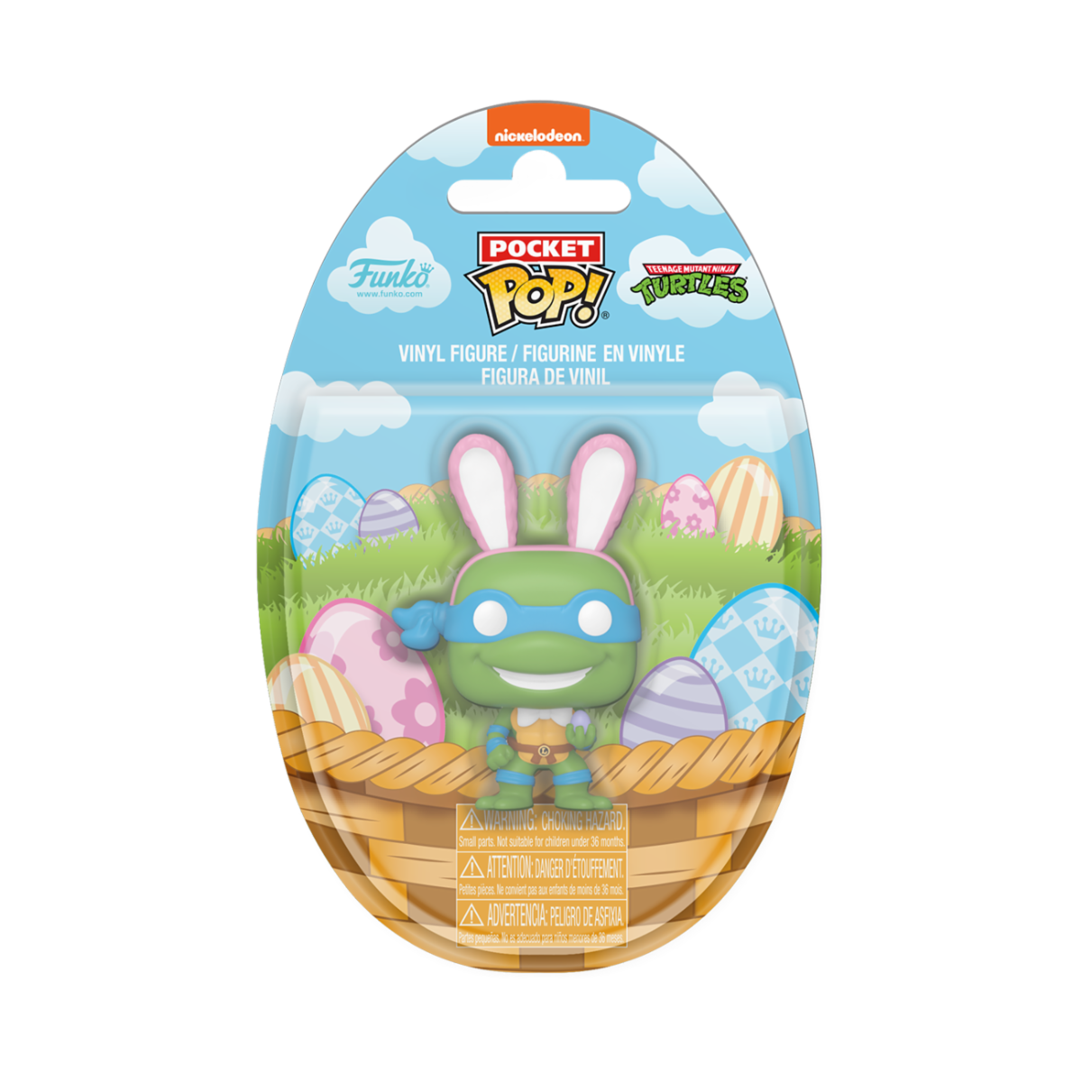 TEENAGE MUTANT NINJA TURTLES - POCKET POP FUNKO VINYL FIGURE - LEO (EASTER) 4CM