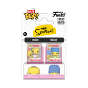 THE SIMPSONS - POP FUNKO BITTY 2-PACK VINYL FIGURE - HOMER & MARGE 2CM