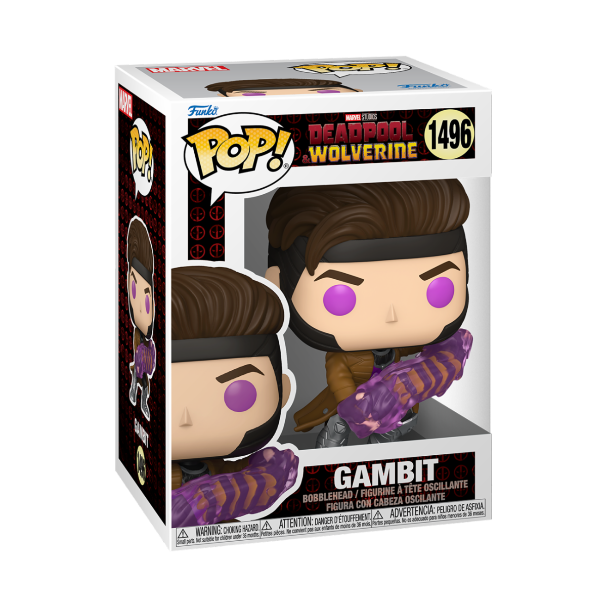 MARVEL: DEADPOOL & WOLVERINE - POP FUNKO VINYL FIGURE 1496 GAMBIT 9 CM