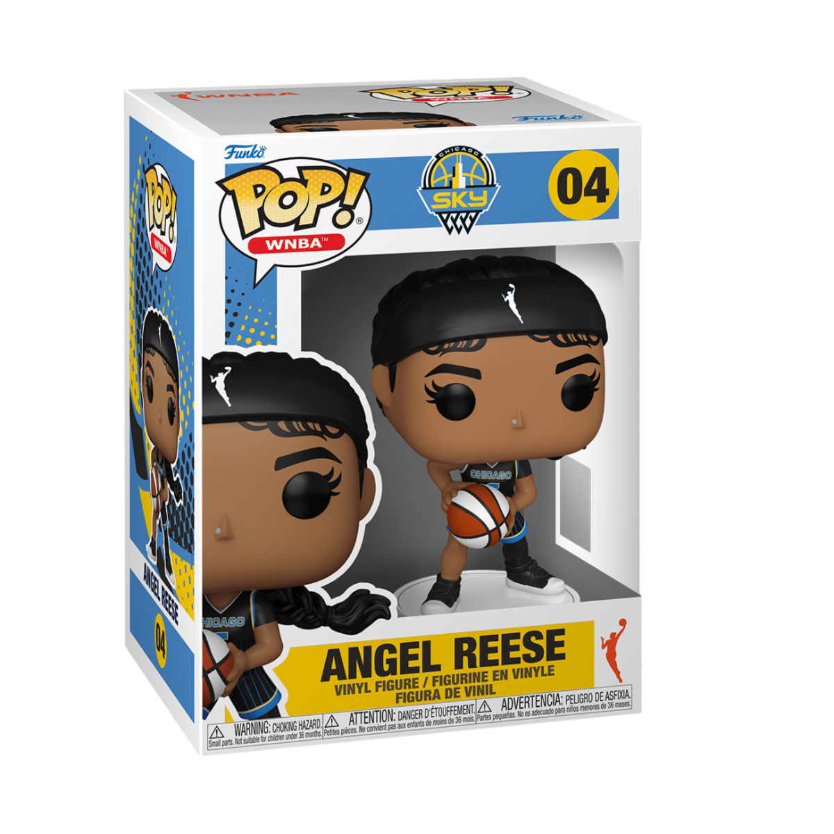 WNBA - POP FUNKO VINYL FIGURE 04 ANGEL REESE (CHICAGO SKY) 9CM