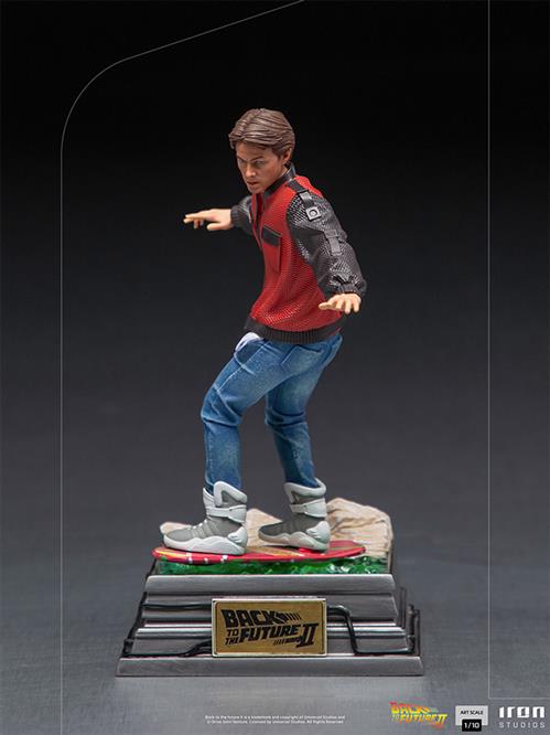 78457 - BACK TO THE FUTURE II - NARTY MCFLY ON HOVERBOARD - STATUA 20CM
