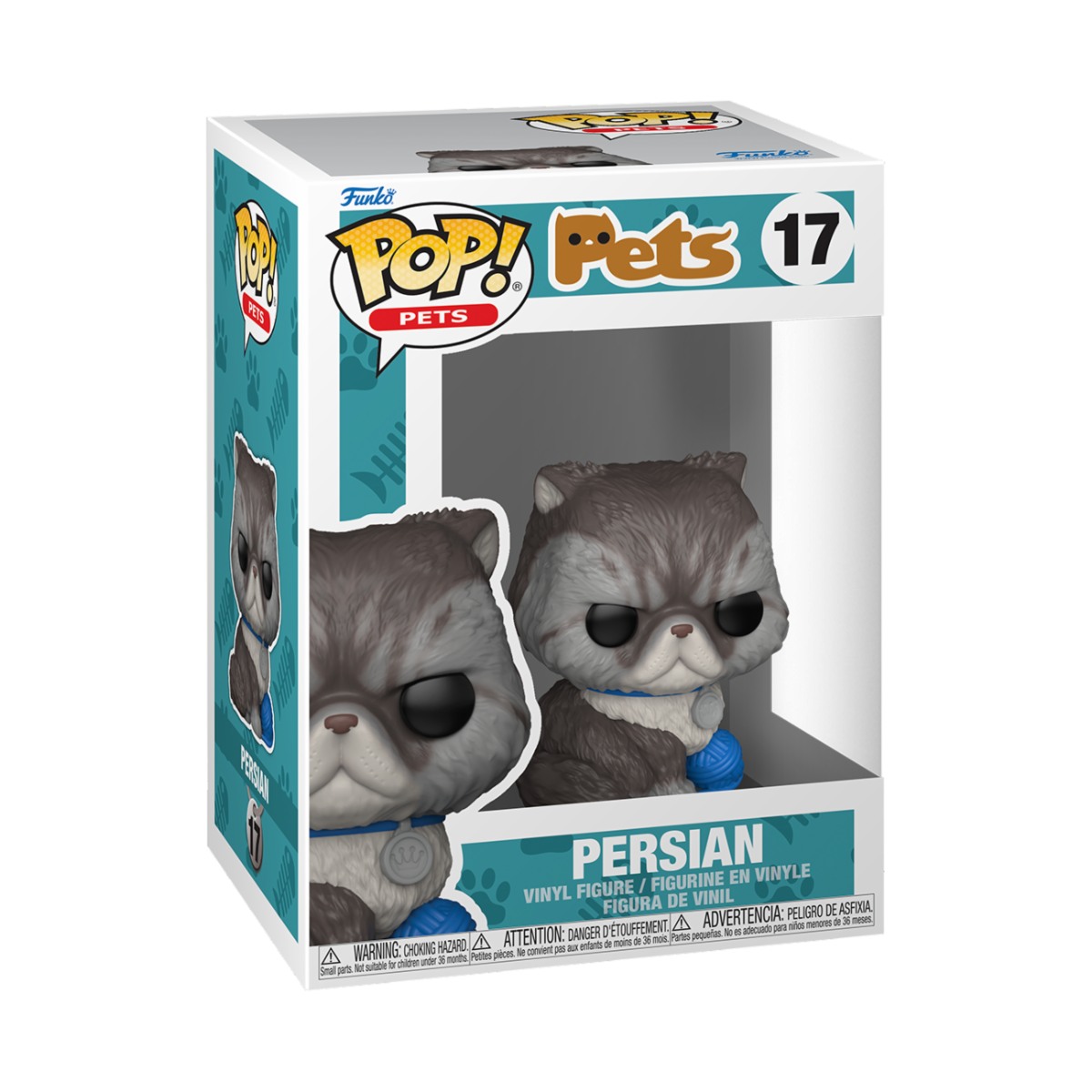 PETS S3 - POP FUNKO VINYL FIGURE 17 PERSIAN CAT 9CM