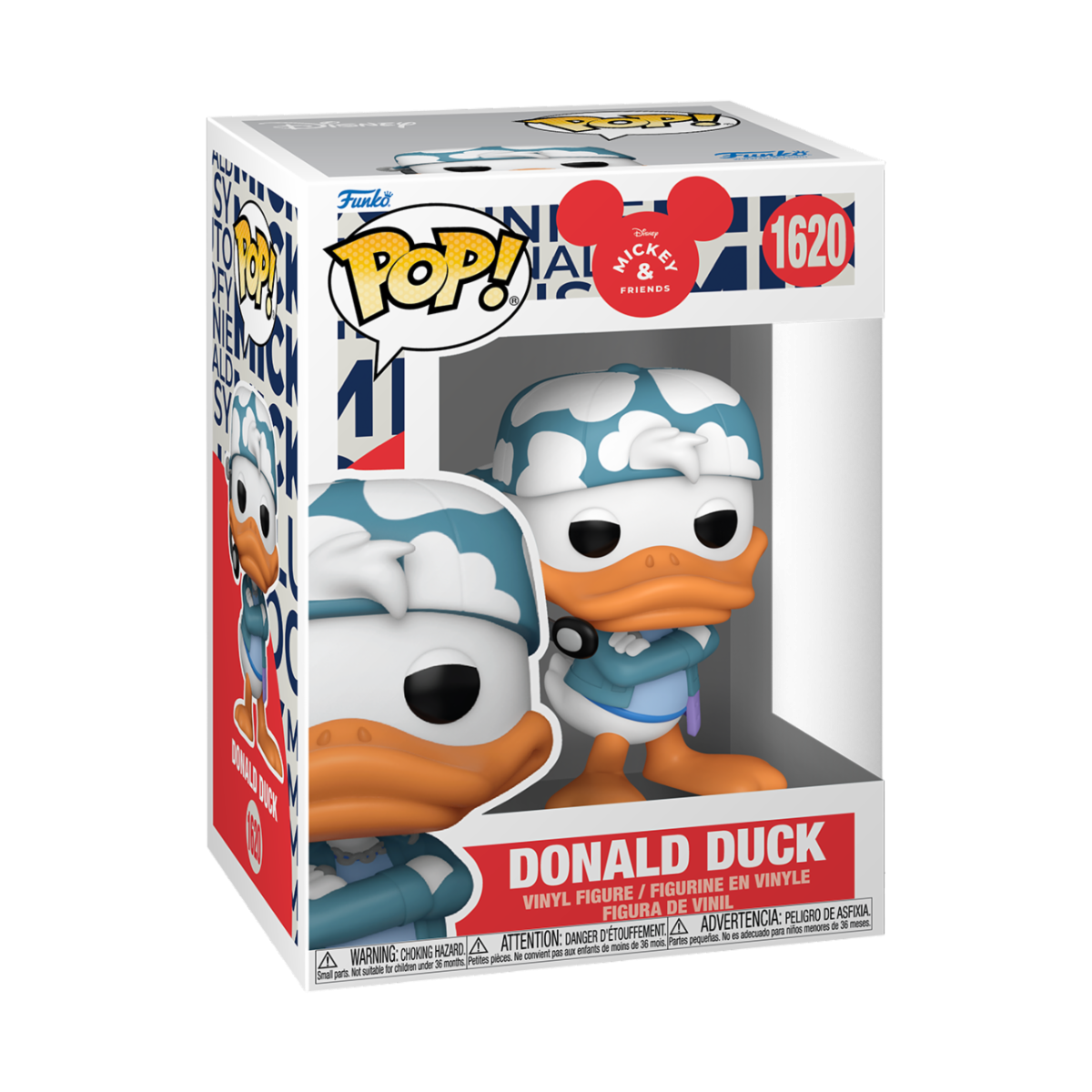 DISNEY: MICKEY MOUSE - POP FUNKO VINYL FIGURE 1620 DONALD DUCK (KPOP) 9CM