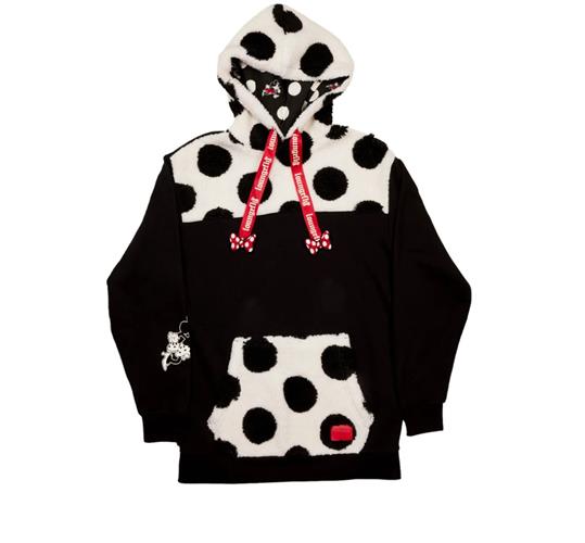 DISNEY - MINNIE ROCKS - FELPA CON CAPPUCCIO - THE DOTS SHERPA 3XL
