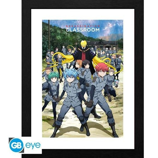 GBYDCO389 - ASSASSINATION CLASSROOM - FRAMED POSTER (30.5X40.6) - 3-E CLASS