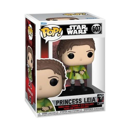 STAR WARS: RETURN OF THE JEDI 40TH ANNIVERSARY - POP FUNKO VINYL FIGURE 607 LEIA (HB) 9CM