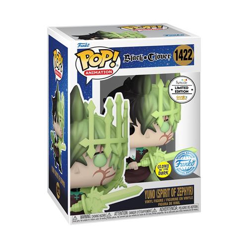 BLACK CLOVER - POP FUNKO VINYL FIGURE 1422 YUNO (SPIRIT OF ZEPHIR) (GW) 9CM GA EXCL