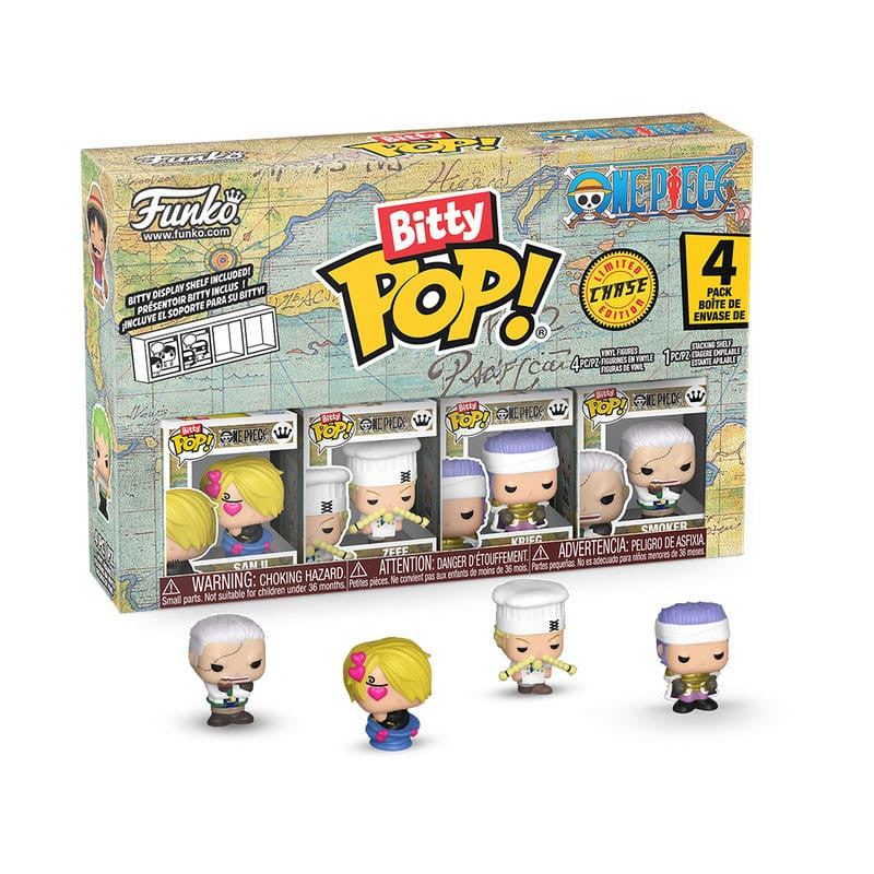 86894 - ONE PIECE - POP FUNKO BITTY VINYL FIGURE - SANJI (4PK)
