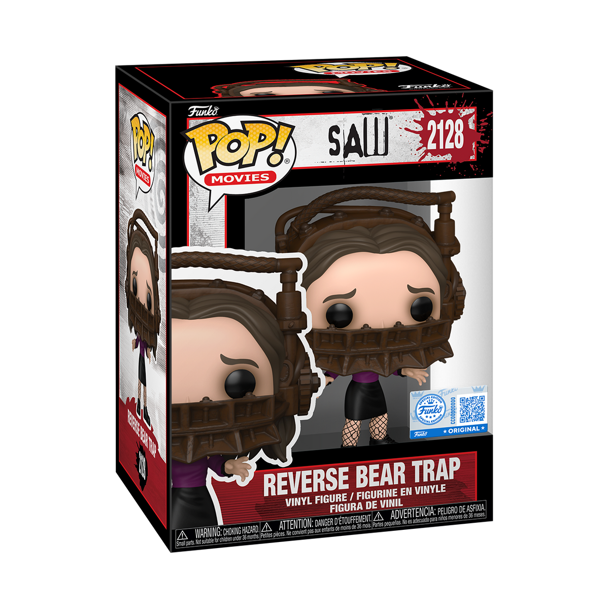MOVIES - POP FUNKO VINYL FIGURE - SAW REVERSE BEAR TRAP 5 9CM FUNSIDE EXCL