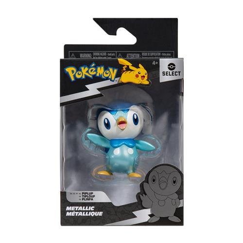 POKEMON SELECT - PK081701 - BATTLE FIGURE (METALLIC) 2 - PEZZO SINGOLO - PIPLUP 8CM