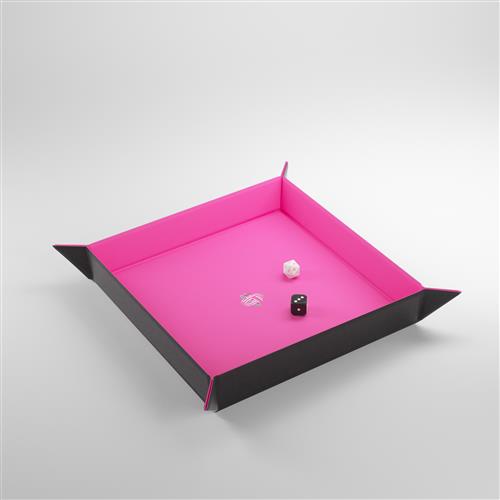 GGS60049ML - MAGNETIC DICE TRAY - SQUARE - BLACK/PINK