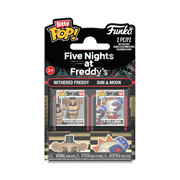 FIVE NIGHTS AT FREDDY’S - POP FUNKO BITTY 2-PACK VINYL FIGURE - WITHERED FREDDY & SUN AND MOON 2CM