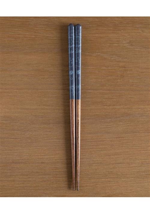 STUDIO GHIBLI - IL MIO VICINO TOTORO - LACQUERED CHOPSTICKS 21CM SKETCHES DARK BLUE