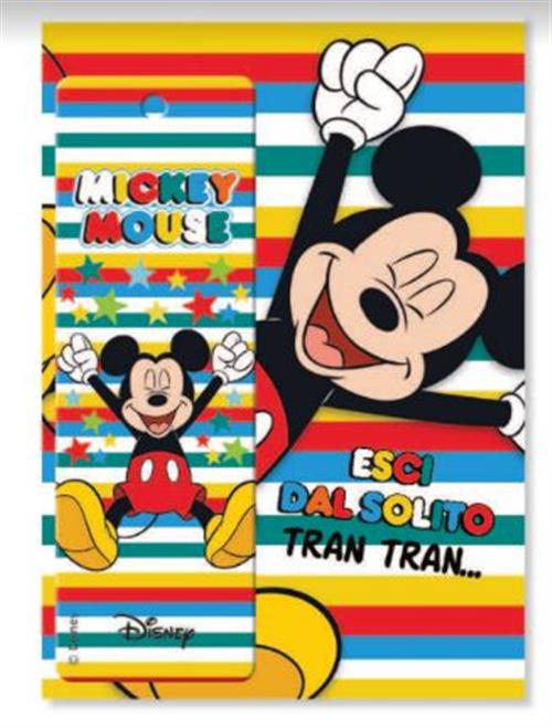 DF01 - DISNEY - BIGLIETTO AUGURI (COMPLEANNO) CON SEGNALIBRO - 11.8X16.8 - MICKEY