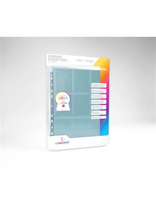 GGS30012ML - ULTRASOINIC - 9-POCKET PAGES - TOPLOADING - PACK 10PZ