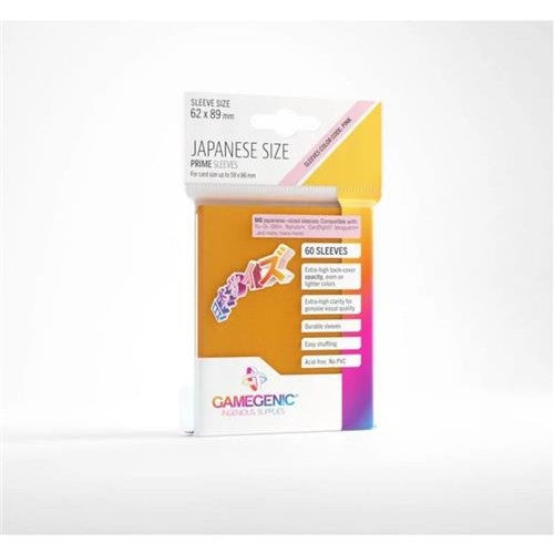 GGS10121ML - 60 JAPANESE SIZE PRIME SLEEVES - ORANGE