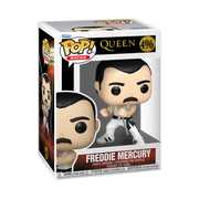 MUSIC: QUEEN S8 - POP FUNKO VINYL FIGURE 496 FREDDIE MERCURY (WITH SINGLET) 9CM