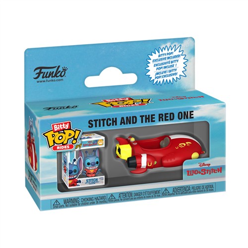 85522 - DISNEY: LILO & STITCH - POP FUNKO BITTY RIDE VINYL FIGURE - THE RED ONE W/STITCH