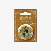 HPBB04 - HARRY POTTER - HOGWARTS: HUFFLEPUFF HOUSE CREST - BADGE