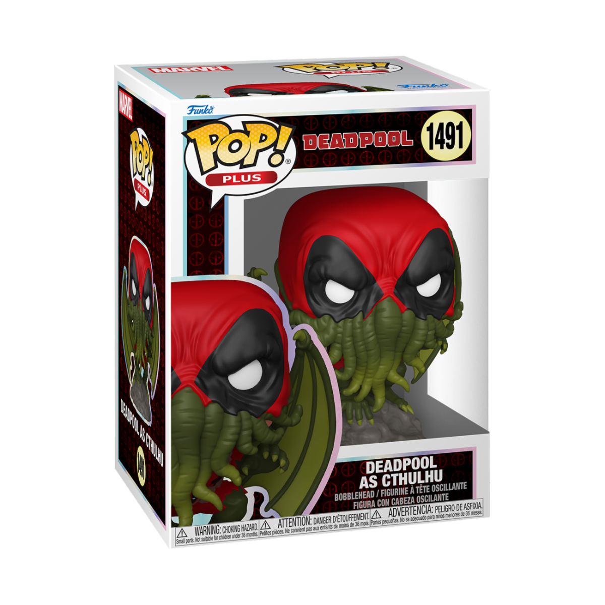 MARVEL: DEADPOOL - LITERARY CLASSIC - POP FUNKO PLUS VINYL FIGURE 1491 DEADPOOL CTHULHU 9CM