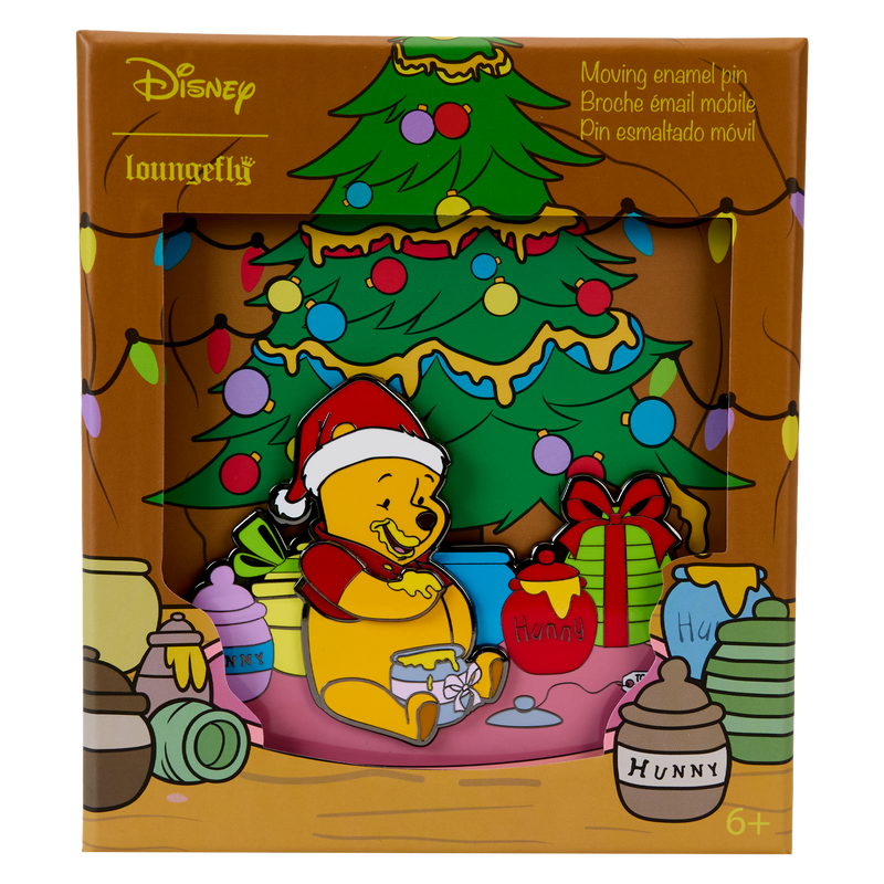 DISNEY - WINNIE THE POOH - COLLECTOR PIN - HONEY PRESENT MOVING