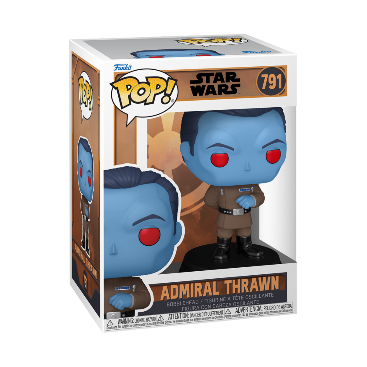 STAR WARS: TALES OF THE EMPIRE - POP FUNKO VINYL FIGURE 791 ADMIRAL THRAWN 9CM