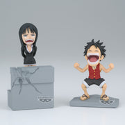 28829 - ONE PIECE - WORLD COLLECTABLE FIGURE - LOG STORIES - MONKEY D. LUFFY & NICO ROBIN - STATUA 10CM