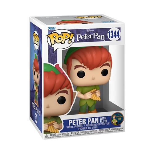 DISNEY: PETER PAN 70TH ANNIVERSARY - POP FUNKO VINYL FIGURE 1344 PETER W/FLUTE 9CM