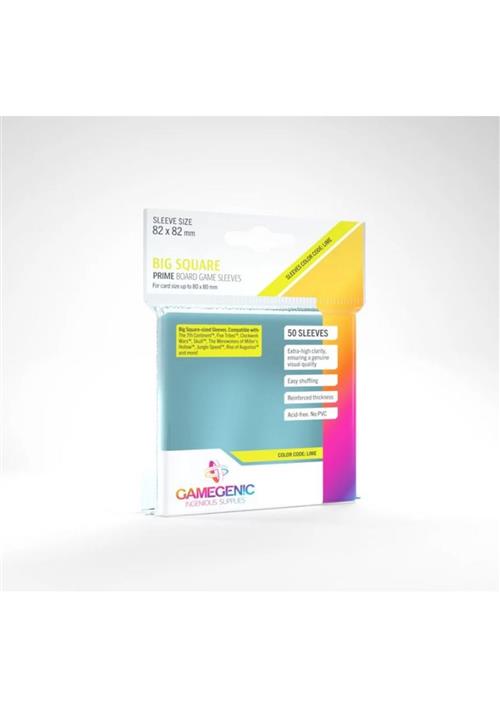GGS10045ML - 50 BIG SQUARE BOARD GAME PRIME SLEEVES 82 X 82MM