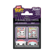 THE NIGHTMARE BEFORE CHRISTMAS - POP FUNKO BITTY 2-PACK VINYL FIGURE - SANTA JACK SKELLINGTON & SALLY 2CM