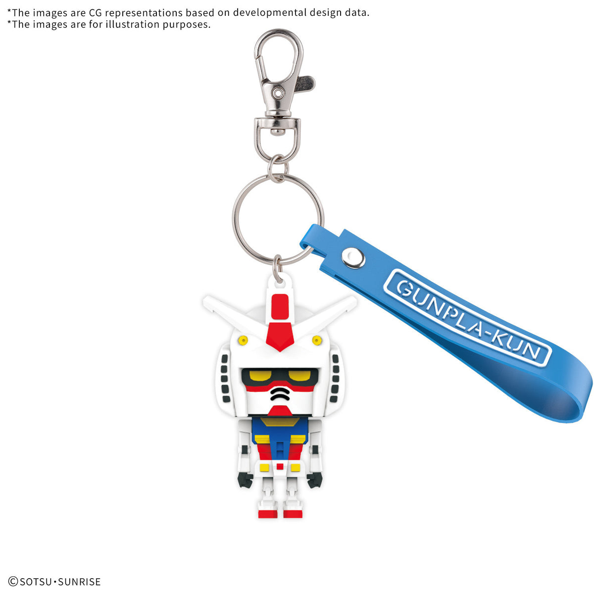 MK68384 - KEYCHAIN - GUNPLA-KUN 3D RUBBER MASCOT KEYCHAIN
