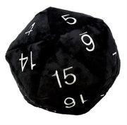 85335 - DICE - JUMBO D20 PLUSH BLACK