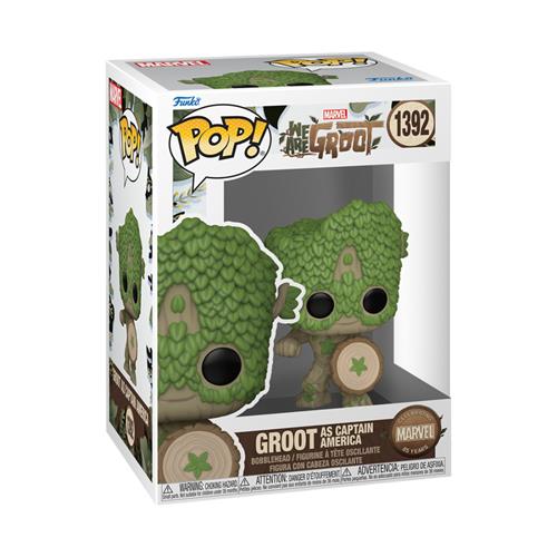 MARVEL: WE ARE GROOT - POP FUNKO VINYL FIGURE 1392 CAPTAIN AMERICA 9CM