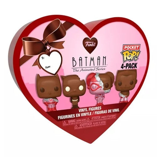 DC COMICS: VALENTINES - POP POCKET FUNKO VINYL FIGURE 4PACK (CHOCOLATE)