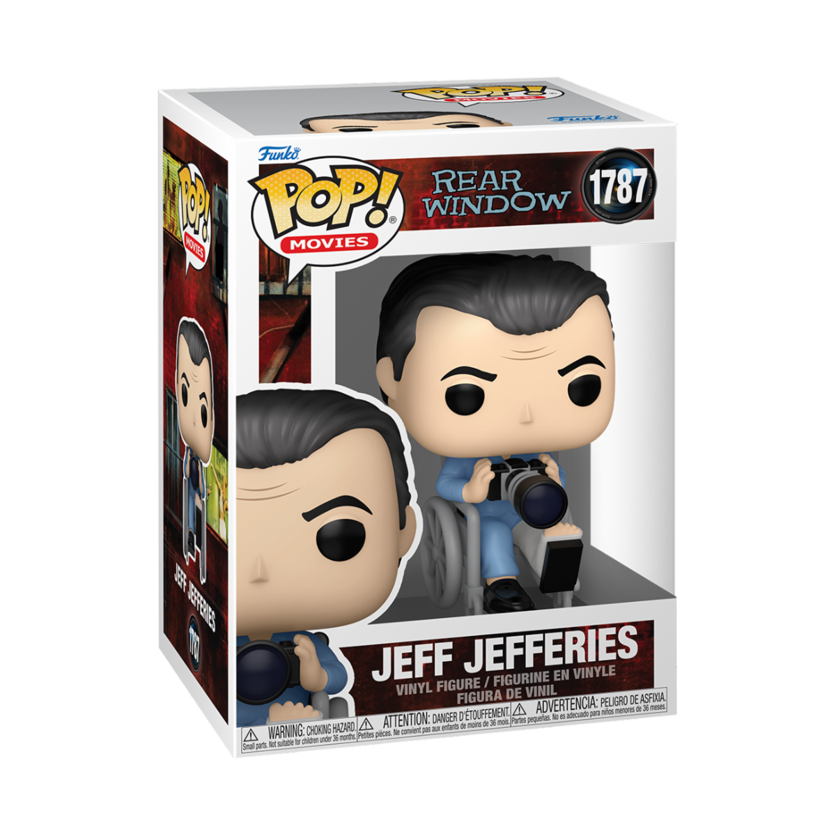 REAR WINDOW - POP FUNKO VINYL FIGURE 1787 L.B. "JEFF" JEFFERIES 9CM