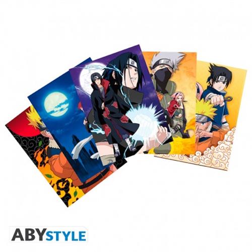 ABYDCO903 - NARUTO SHIPPUDEN - CARTOLINE SET 5PZ - CARTOLINE (14,8X10,5)