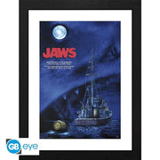 GBYDCO135 - JAWS - FRAMED POSTER (30.5X40.6) - ILLUSION