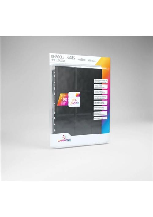 GGS30001ML - SIDELOADING - 18-POCKET PAGES - PACK 10PZ - BLACK
