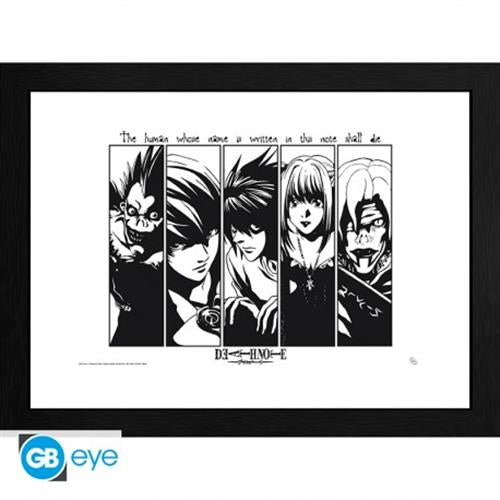 GBYDCO615 - DEATH NOTE - FRAMED POSTER (30X40) - USUAL SUSPECTS