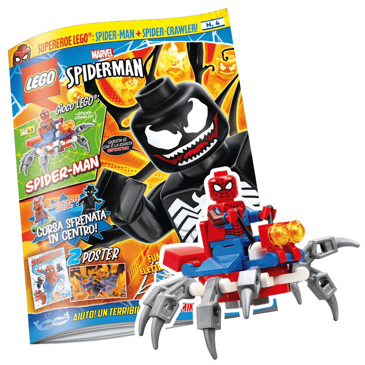 LEGO SPIDER-MAN N.4 - SPIDER-MAN + SPIDER-CRAWLER