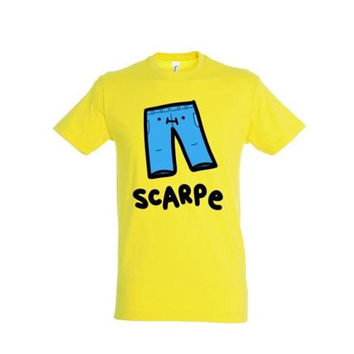 GIGACIAO - T-SHIRT - SIO SCARPE GIALLO (T-SHIRT S)